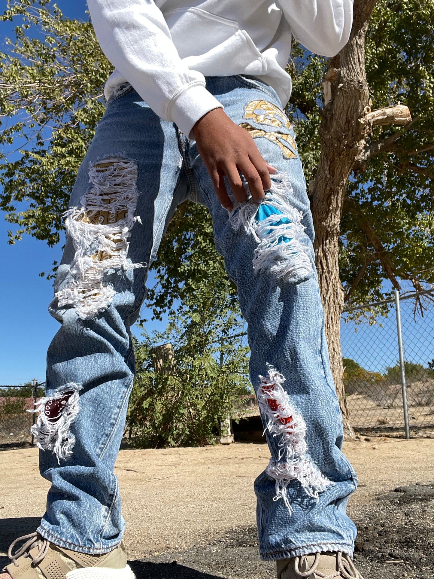 Skull n Paisley Denims (W33 L34)