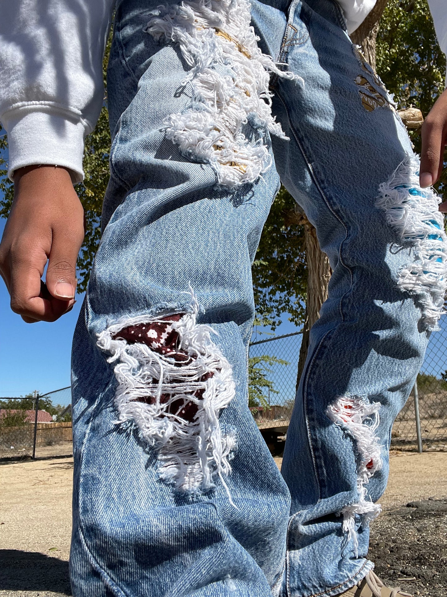 Skull n Paisley Denims (W33 L34)