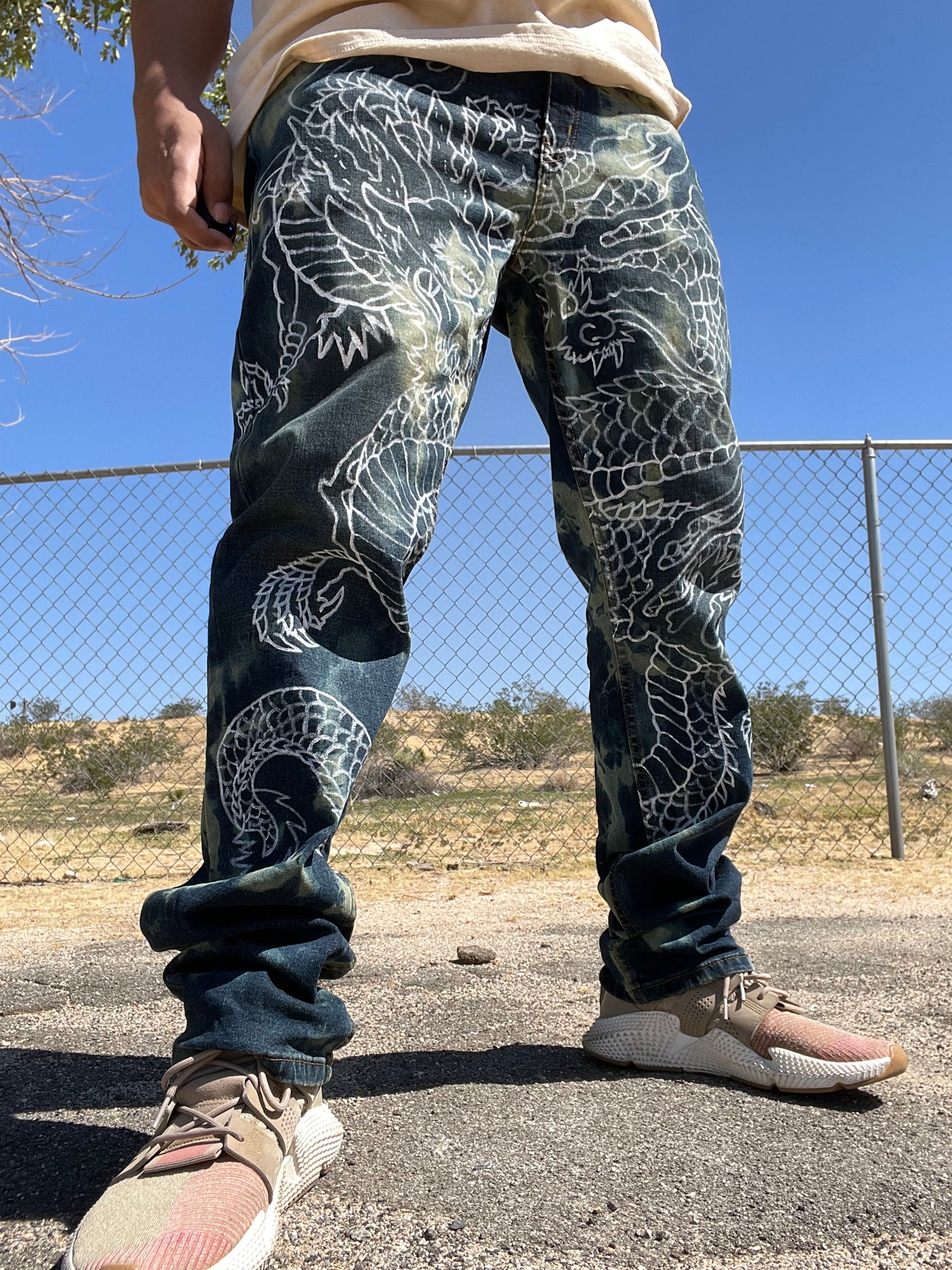 White Dragon Bleached Denims (PRE-ORDER)
