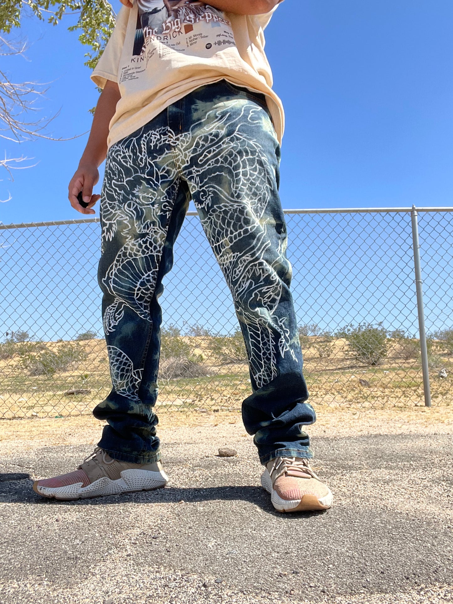 White Dragon Bleached Denims (PRE-ORDER)