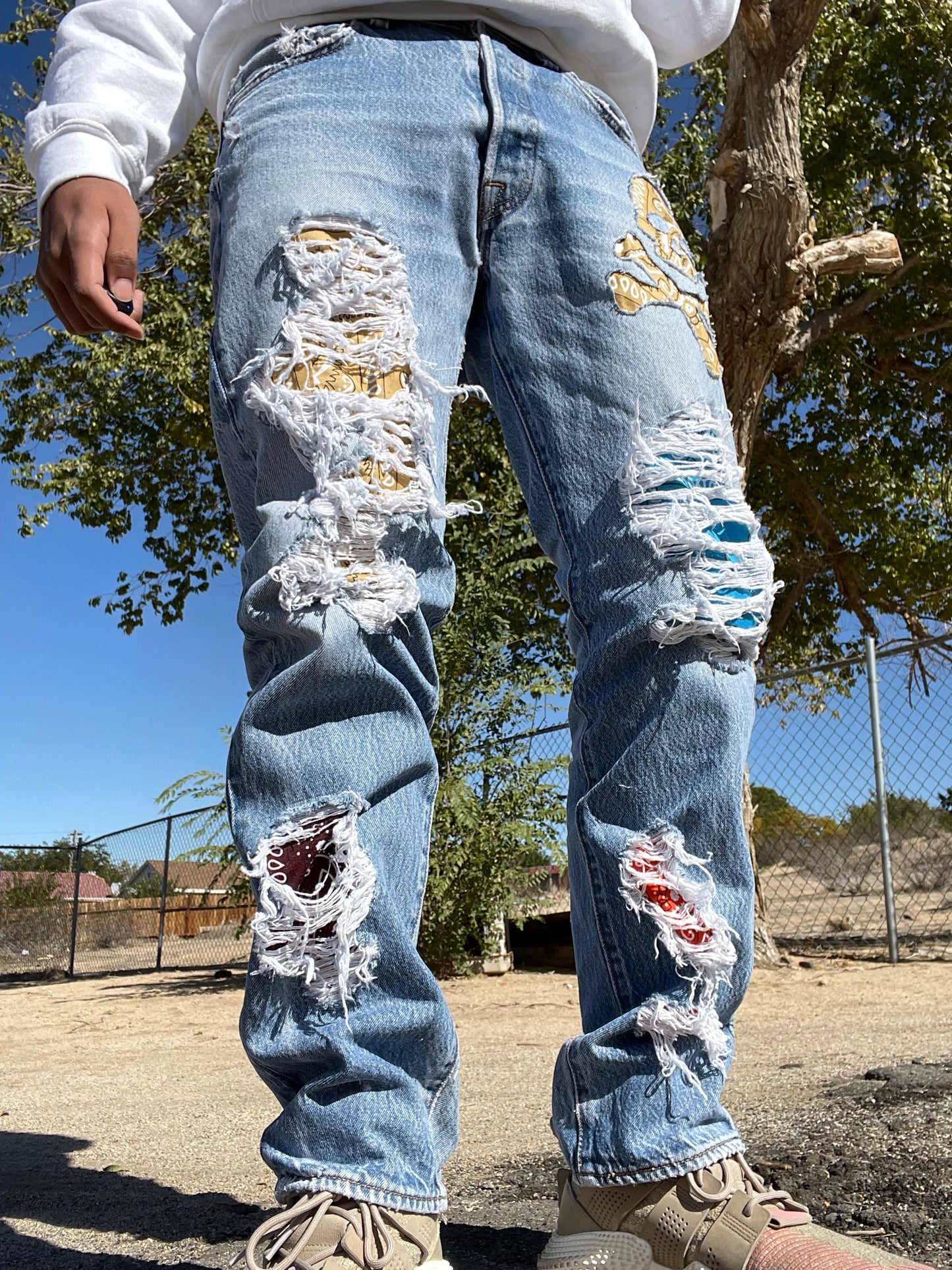 Skull n Paisley Denims (W33 L34)