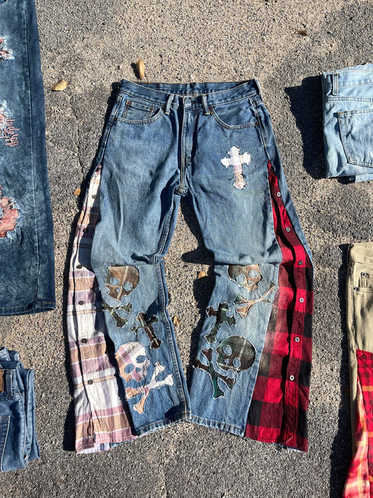 Flannel Skull (W30 L29)